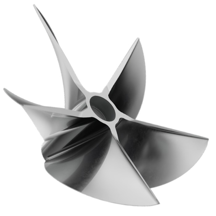 Mercury 500 HP 1.5" SPLINE 15° Rake Outboard CNC Cleaver (8M0211324)